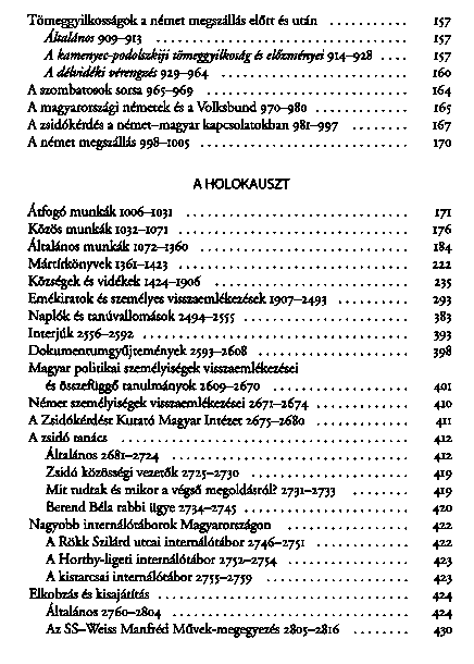 A magyarorszgi holokauszt bibliogrfija