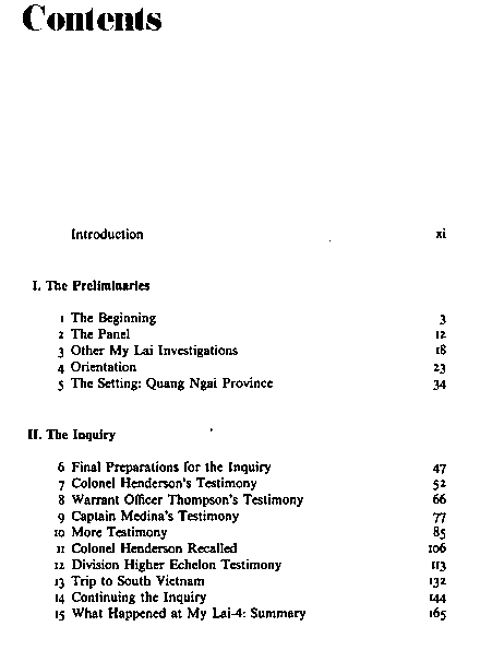 Peers : The My Lai inquiry