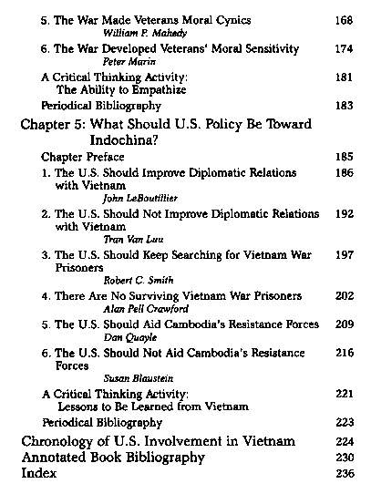 The Vietnam War : Opposing viewpoints