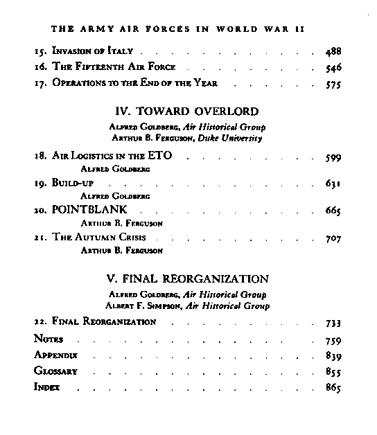 The Army Air Forces in World War II