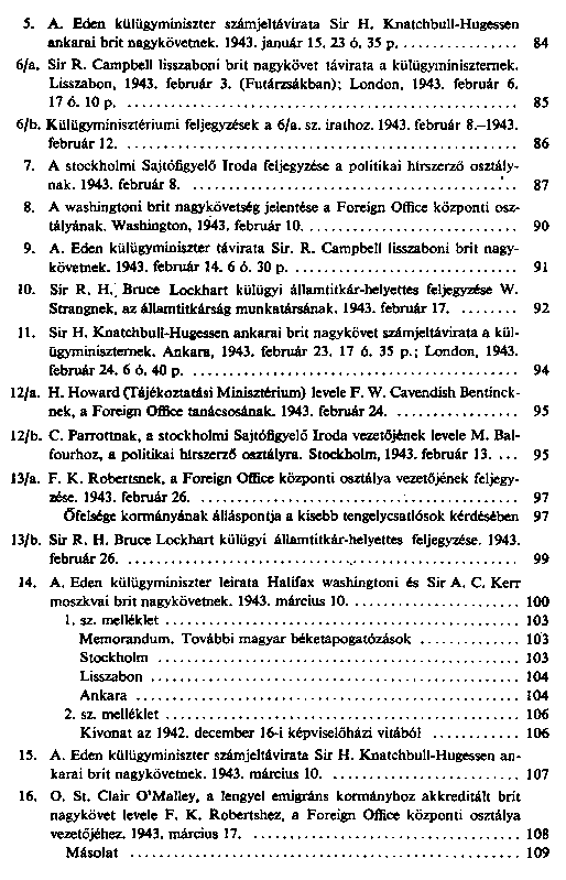 Magyar-brit titkos trgyalsok 1943-ban