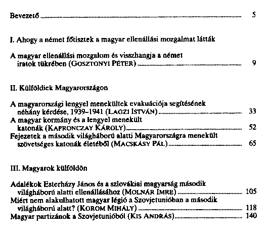 Magyarorszg 1944 : fejezetek az ellenlls trtnetbl