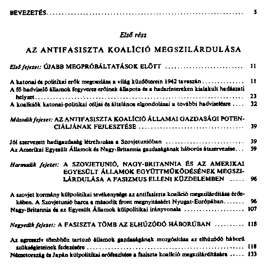 A msodik vilghbor trtnete : 1939 – 1945
