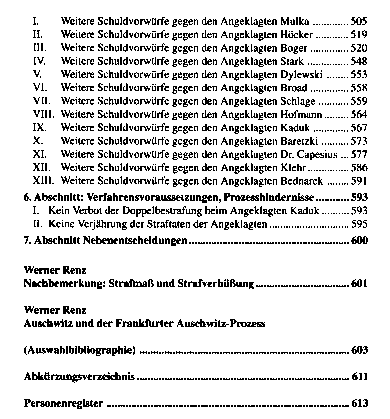 Das Urteil im Franfurter Auschwitz-Prozess