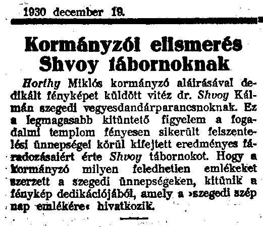 Kormányzói elismerés